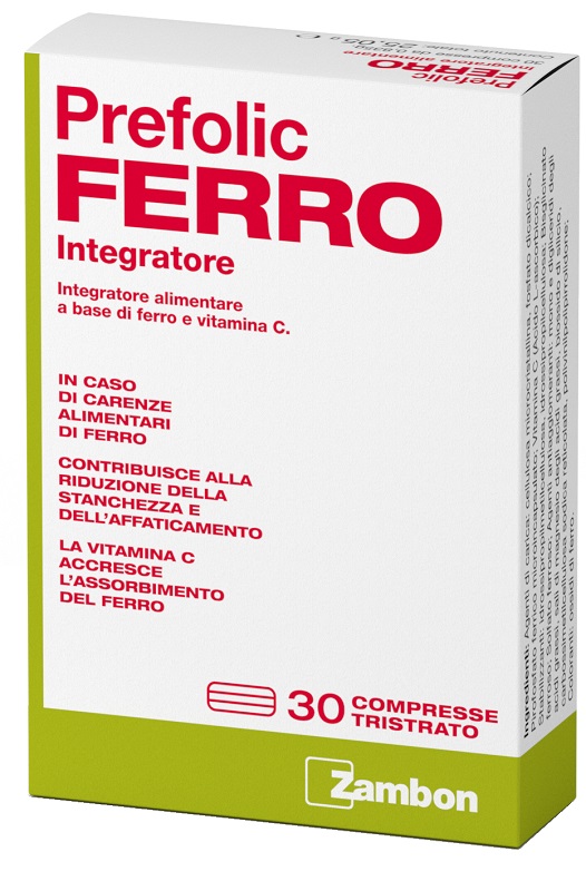 PREFOLIC FERRO 30 COMPRESSE - fitfarma.it