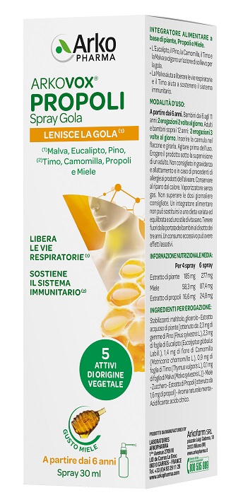 ARKOVOX PROPOLI SPRAY 30 ML - fitfarma.it