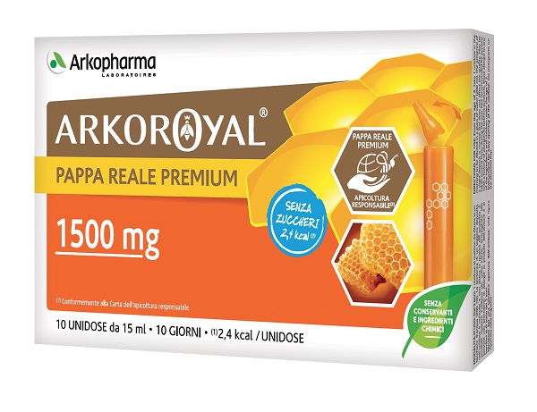 ARKOROYAL PAPPA REALE 1500MG SENZA ZUCCHERO 10 FLACONCINI DA 15 ML - fitfarma.it