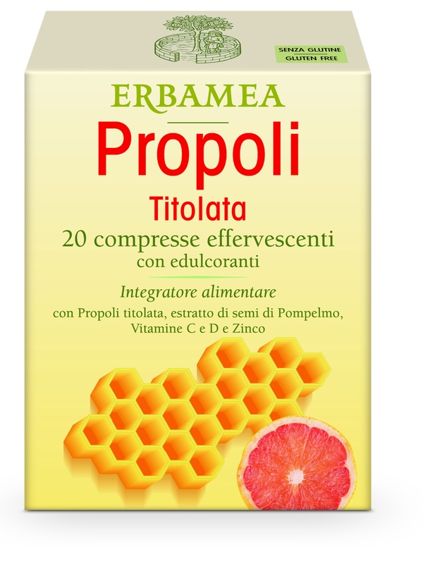 PROPOLI TITOLATA 20 COMPRESSE EFFERVESCENTI - fitfarma.it