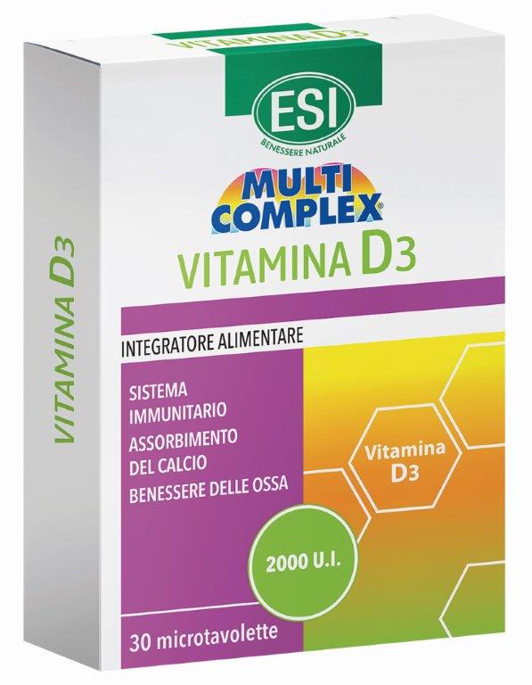 ESI MULTICOMPLEX VITAMINA D3 30 TAVOLETTE - fitfarma.it