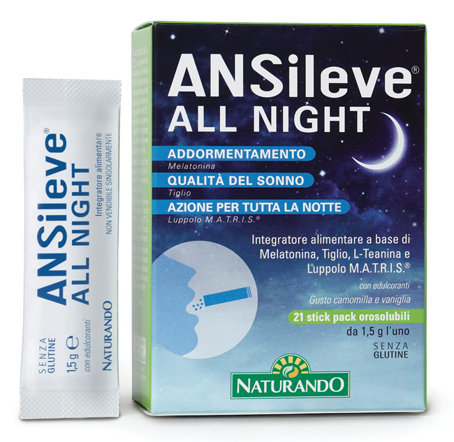 ANSILEVE ALL NIGHT 21 STICK PACK OROSOLUBILI - fitfarma.it