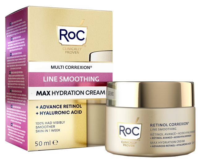 ROC RETINOL CORREXION LINE SMOOTHING CREMA VISO 50 ML - fitfarma.it
