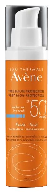AVENE SOL FLUIDO SPF50+ SENZA PROFUMO NUOVA FORMULA 50 ML - fitfarma.it