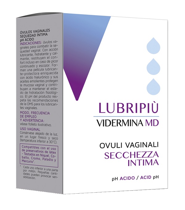 VIDERMINA LUBRIPIU' OVULI VAGINALI 2 BLISTER DA 5 OVULI - fitfarma.it
