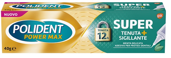 POLIDENT SUPER TENUTA+SIGILLANTE MENTA DELICATA ADESIVO PROTESI DENTALE 40 G - fitfarma.it