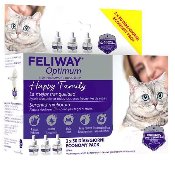 FELIWAY OPTIMUM REFILL 3X48 ML - fitfarma.it
