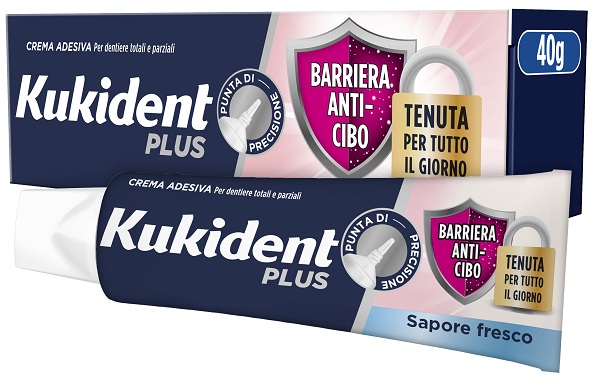 KUKIDENT PLUS DOPPIA PROTEZIONE CREMA ADESIVA DENTIERE 40 G - fitfarma.it