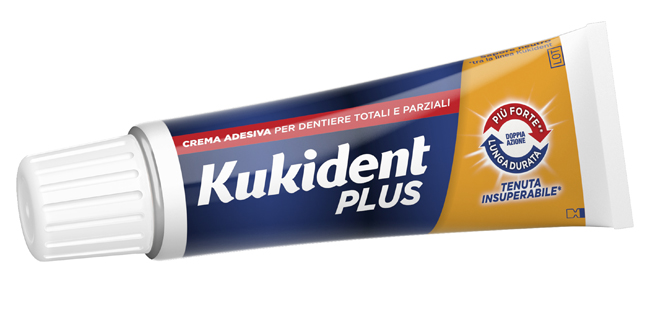 KUKIDENT PLUS DOPPIA AZIONE CREMA ADESIVA DENTIERE 40 G - fitfarma.it