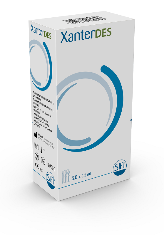 XANTERDES SOLUZIONE OFTALMICA 20 FLACONCINI MONODOSE DA 0,3 ML - fitfarma.it
