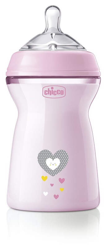 CHICCO BIBERON NAT FEEL PP 6M+ 330 ML BIMBA - fitfarma.it