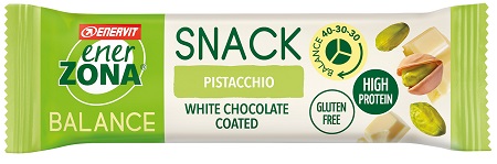 ENERZONA SNACK PISTACCHIO CIOCCOLATO BIANCO 27 G - fitfarma.it