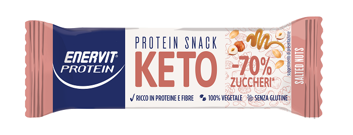 ENERVIT PROTEIN KETO SNACK SALTED NUTS 35 G - fitfarma.it