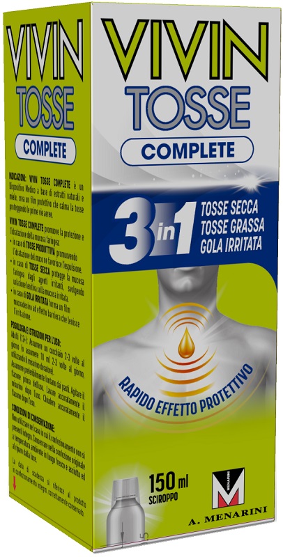 VIVIN TOSSE COMPLETE SCIROPPO PER TOSSE 150 ML - fitfarma.it