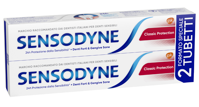 SENSODYNE CLASSICO PROTECTION 2 X 75 ML - fitfarma.it