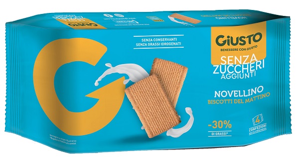 GIUSTO SENZA ZUCCHERO BISCOTTI MATTINO 350 G - fitfarma.it