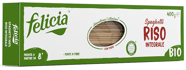 FELICIA BIO RISO INTEGRALE SPAGHETTI 340 G - fitfarma.it