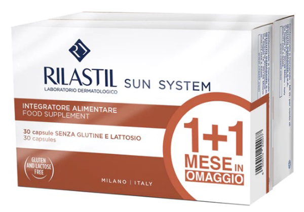 RILASTIL SUN SYSTEM CAPSULE 1+1 30 CAPSULE + 30 CAPSULE - fitfarma.it