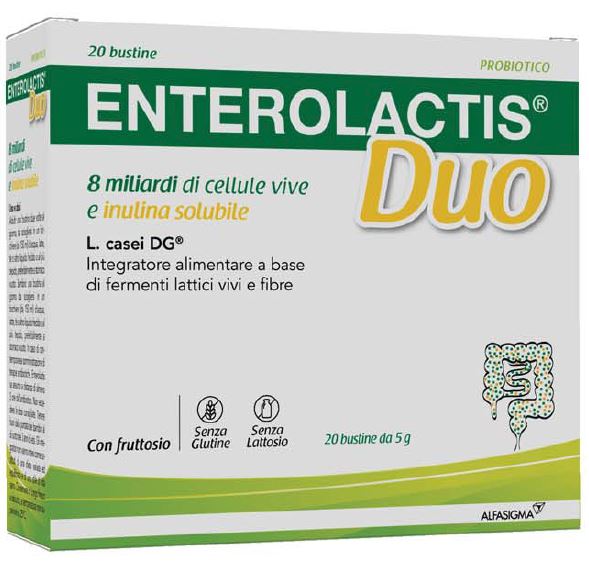 ENTEROLACTIS DUO INULINA 20 BUSTINE 5 G - fitfarma.it