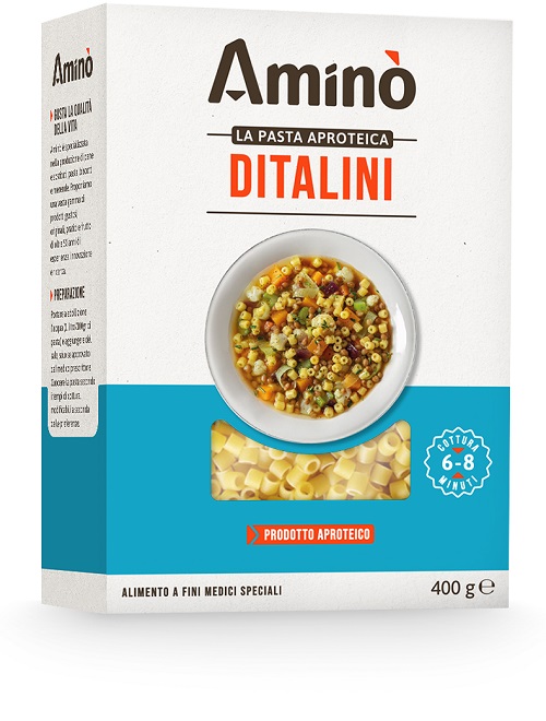 AMINO' LA PASTA APROTEICA DITALINI 400 G - fitfarma.it