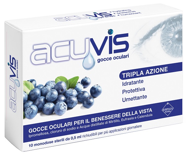 GOCCE OCULARI ACUVIS 10 FLACONCINI 0,5 ML - fitfarma.it