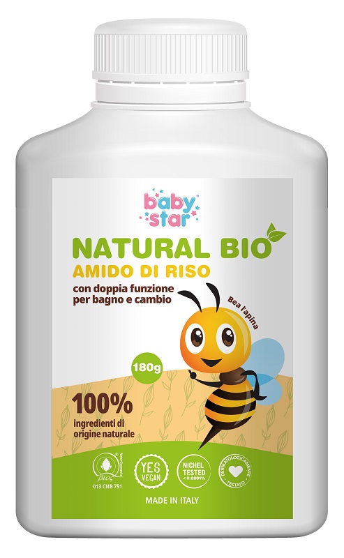 BABYSTAR AMIDO DI RISO NATURAL BIO 180 G - fitfarma.it
