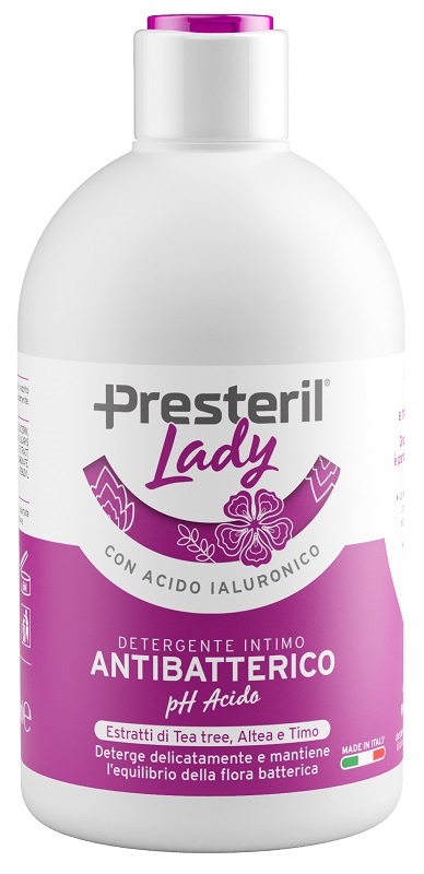 LADY PRESTERIL  DETERGENTE INTIMO ANTIBATTERICO/PH ACIDO 250 ML - fitfarma.it